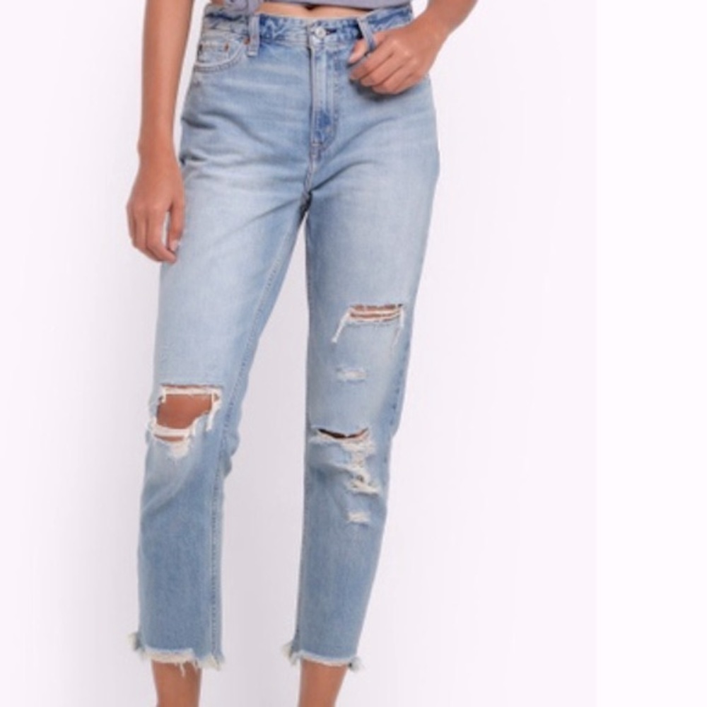NWOT A&F Annie Girlfriend High Rise Jeans